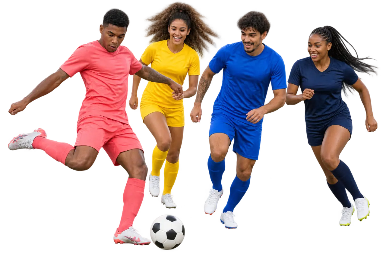 Uniformes que entram em quadra com identidade.