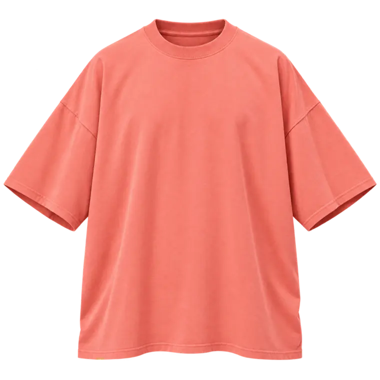 Camiseta oversized com modelagem ampla e ombros deslocados